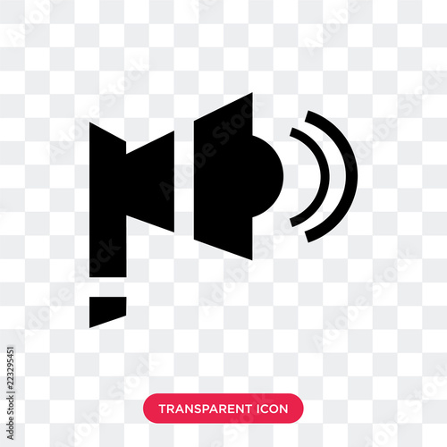 Horn vector icon isolated on transparent background, Horn logo design