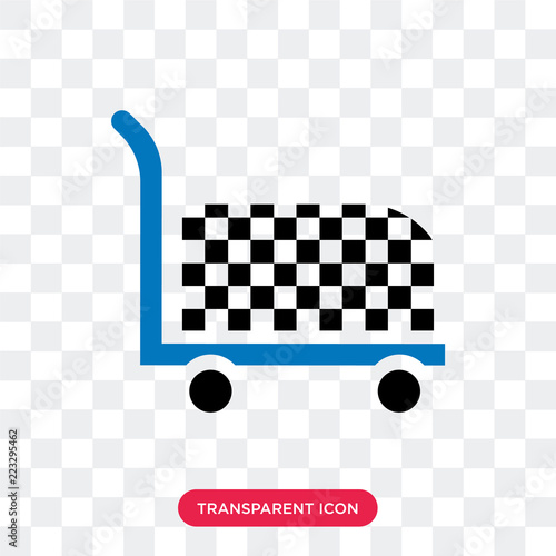 Cart vector icon isolated on transparent background, Cart logo design