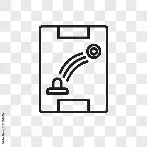 Air Hockey vector icon isolated on transparent background, Air Hockey logo design
