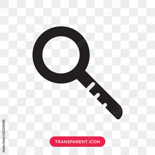 Loupe vector icon isolated on transparent background, Loupe logo design