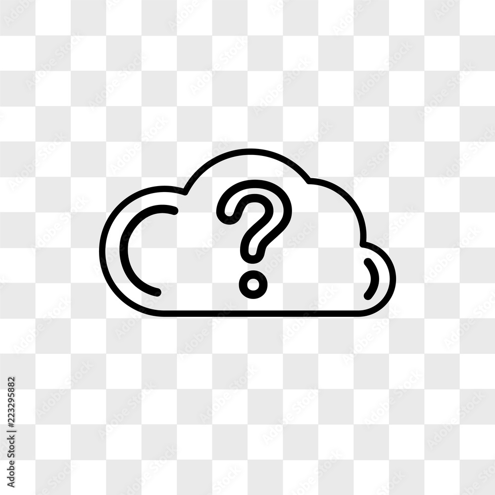 Question vector icon isolated on transparent background, Question logo design Question vector icon isolated on transparent background, Question logo design