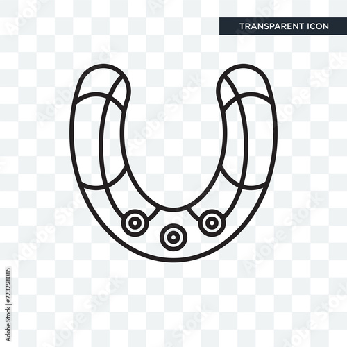 Horseshoe vector icon isolated on transparent background, Horseshoe logo design