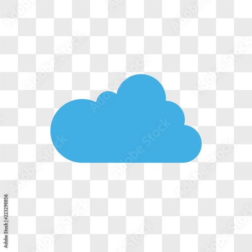Cloudes vector icon isolated on transparent background, Cloudes logo design