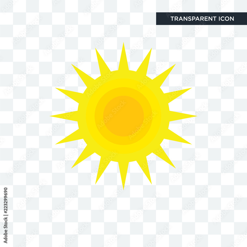 Sun vector icon isolated on transparent background, Sun logo design Sun vector icon isolated on transparent background, Sun logo design