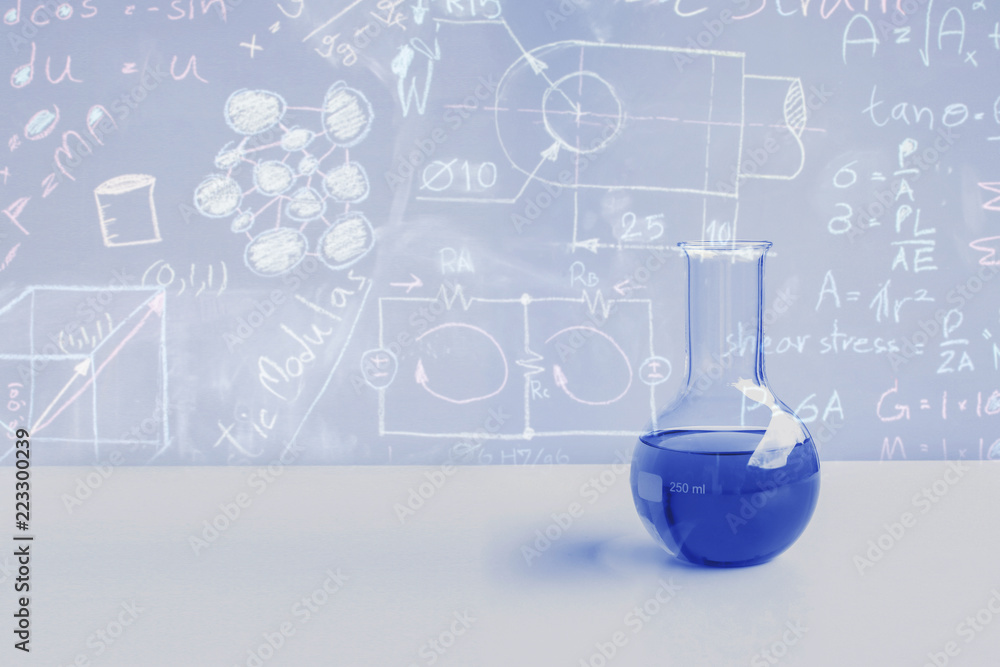 Double exposure Laboratory glassware or test tube . science concept. Double exposure Laboratory glassware or test tube . science concept.