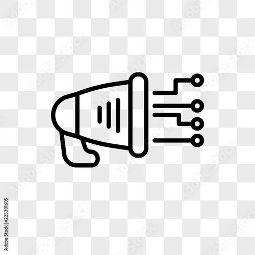 Promote vector icon isolated on transparent background, Promote logo design