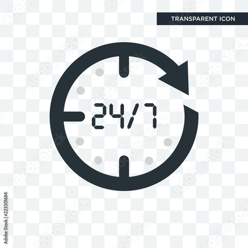 The 1 minutes vector icon isolated on transparent background, The 1 minutes logo design photo