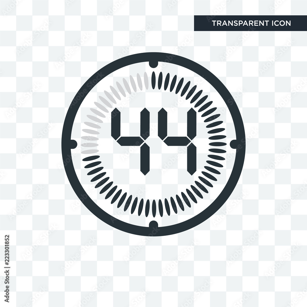 The 44 minutes vector icon isolated on transparent background, The 44 minutes logo design The 44 minutes vector icon isolated on transparent background, The 44 minutes logo design