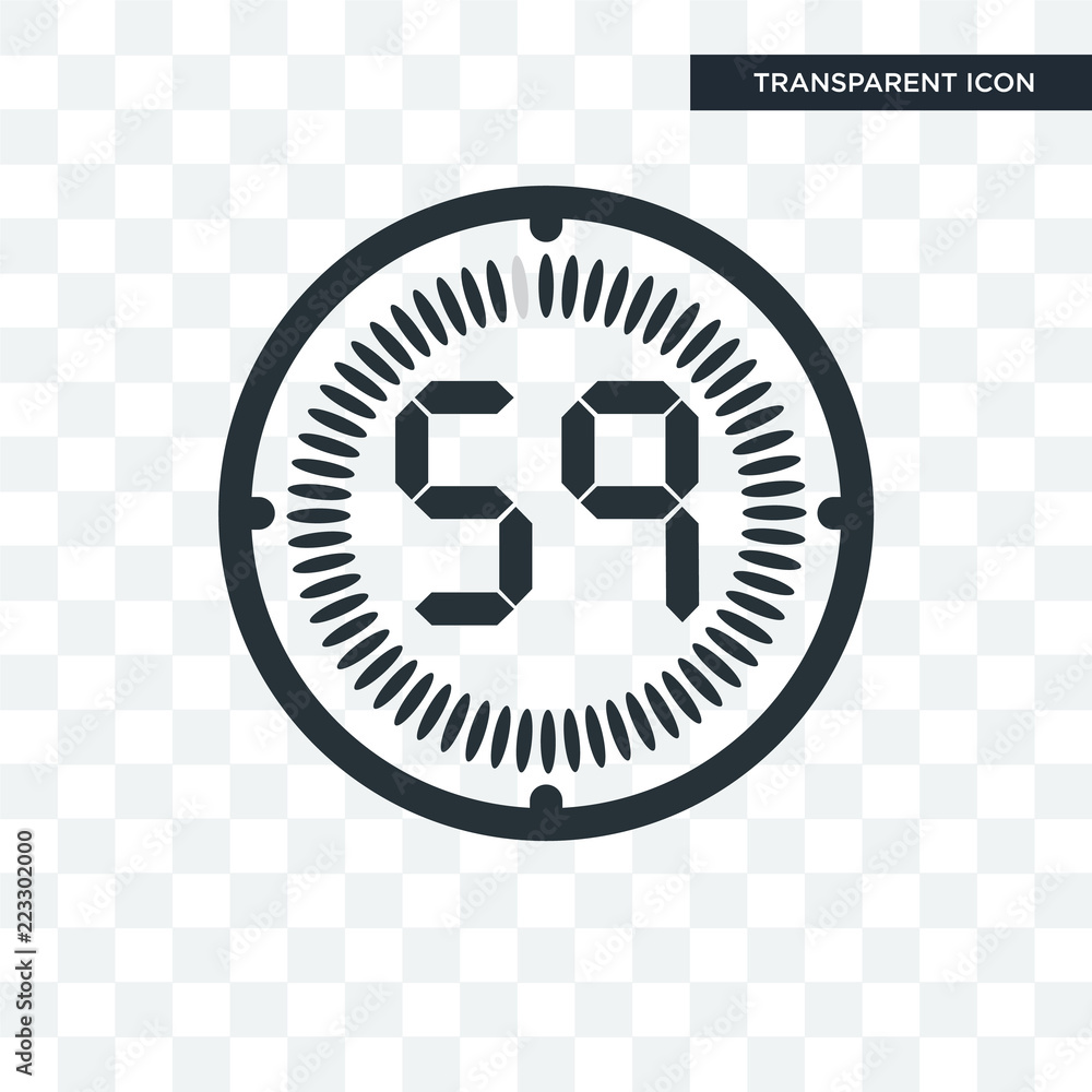 The 59 minutes vector icon isolated on transparent background, The 59 minutes logo design The 59 minutes vector icon isolated on transparent background, The 59 minutes logo design