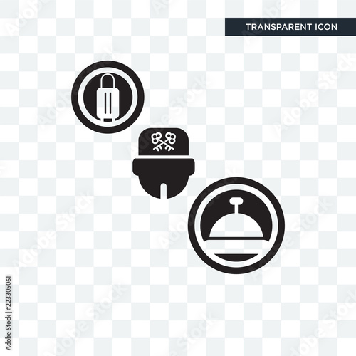 Concierge vector icon isolated on transparent background, Concierge logo design