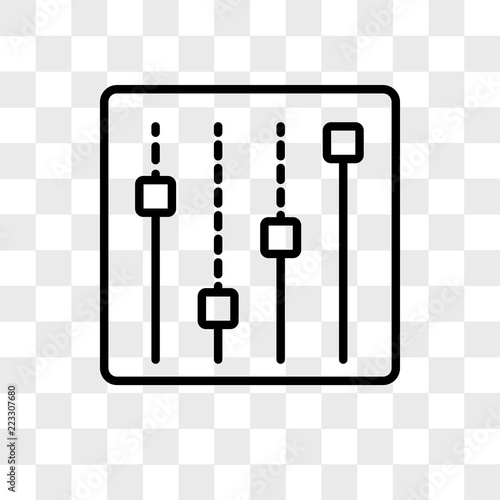Adjustment vector icon isolated on transparent background, Adjustment logo design