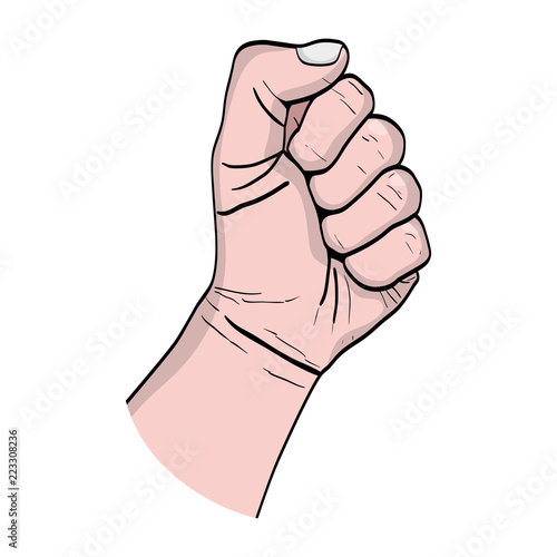 person hand oppose protest revolucion