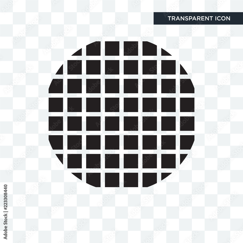 Grid vector icon isolated on transparent background, Grid logo design ...