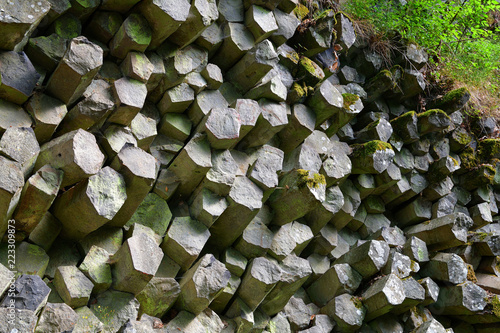 Basaltprismen am Gangolfsberg in der Rhön  photo