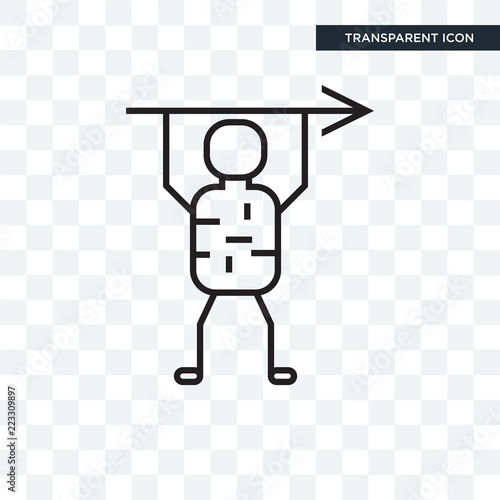 Troglodyte vector icon isolated on transparent background, Troglodyte logo design