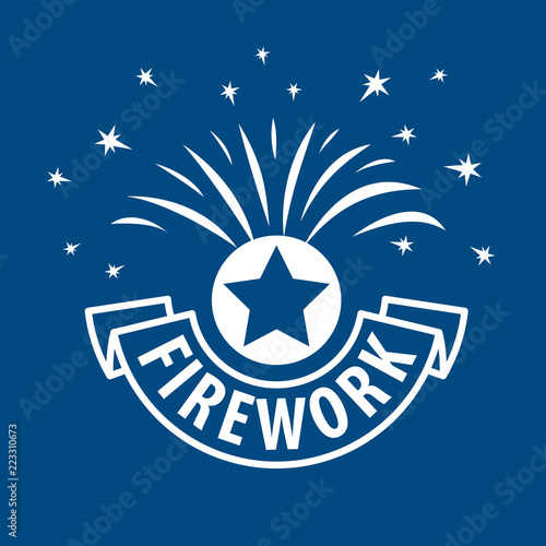 vector logo for fireworks