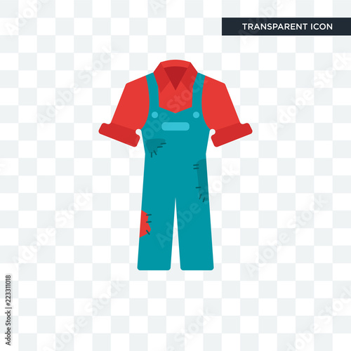 Overall vector icon isolated on transparent background, Overall logo design