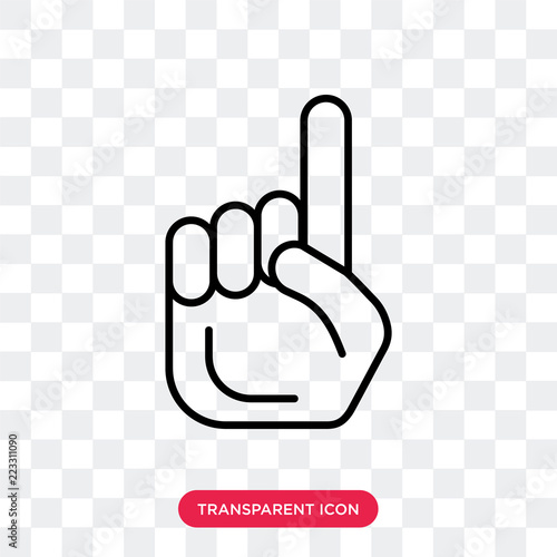 Counting vector icon isolated on transparent background, Counting logo design