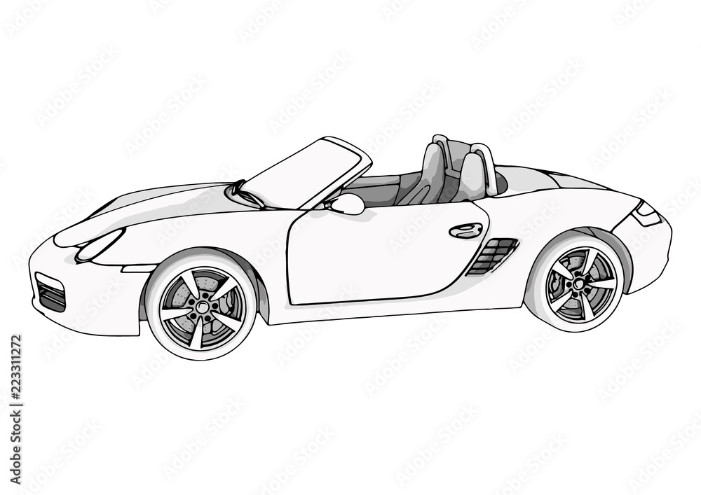 sports car vector