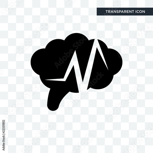 epilepsy vector icon isolated on transparent background, epilepsy logo design