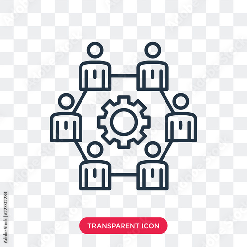 Hierarchical structure vector icon isolated on transparent background, Hierarchical structure logo design