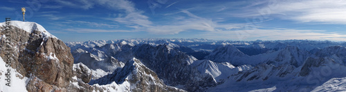 Zugspitze, Bayerische Alpen, Panorama