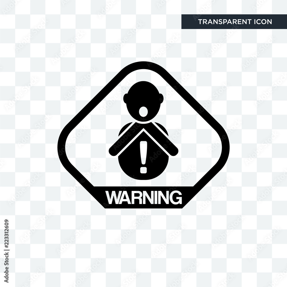 choking hazard vector icon isolated on transparent background, choking