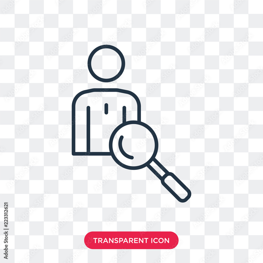Loupe vector icon isolated on transparent background, Loupe logo design Loupe vector icon isolated on transparent background, Loupe logo design