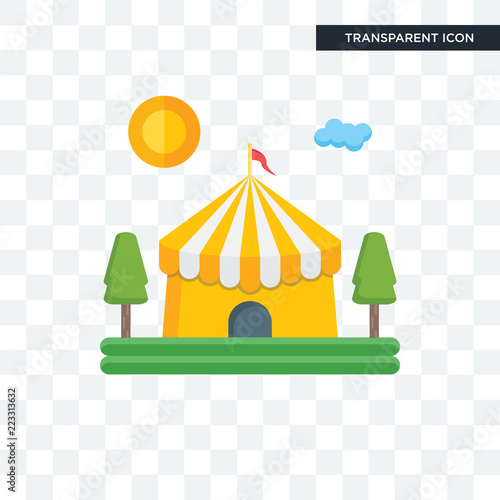 Circus vector icon isolated on transparent background, Circus logo design