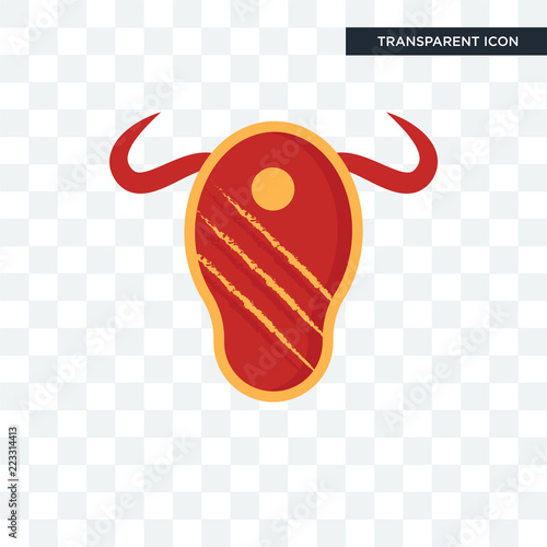 steak house vector icon isolated on transparent background, steak house logo design