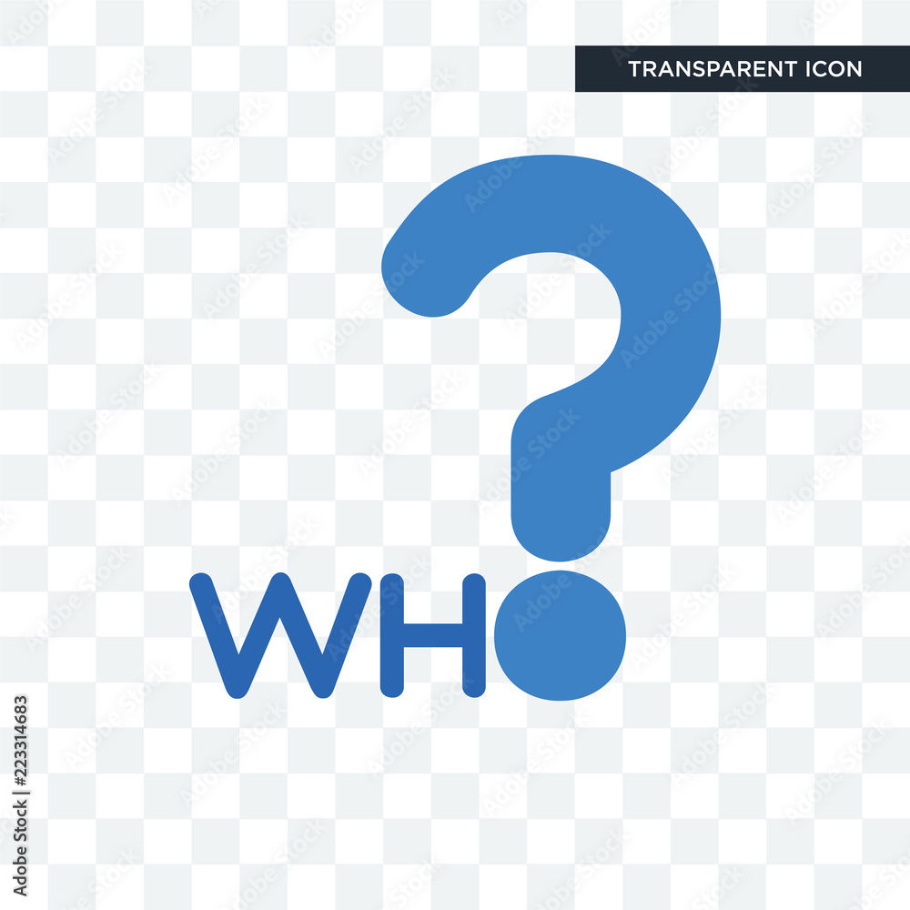 who vector icon isolated on transparent background, who logo design who vector icon isolated on transparent background, who logo design