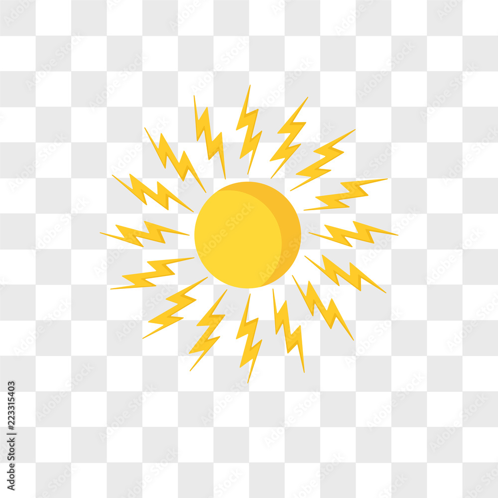 sun vector icon isolated on transparent background, sun logo design sun vector icon isolated on transparent background, sun logo design