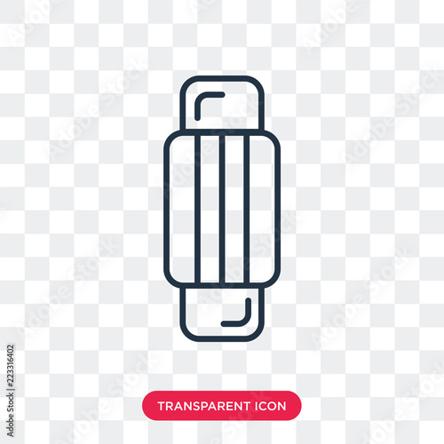 Eraser vector icon isolated on transparent background, Eraser logo design