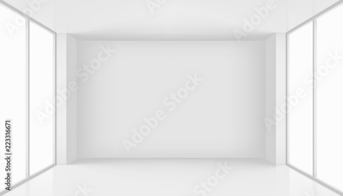 High resolution room with window. Graphic concept for your design