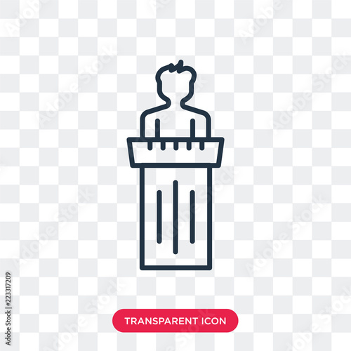 Witness vector icon isolated on transparent background, Witness logo design