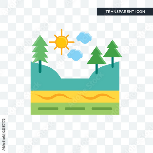 Geology vector icon isolated on transparent background, Geology logo design