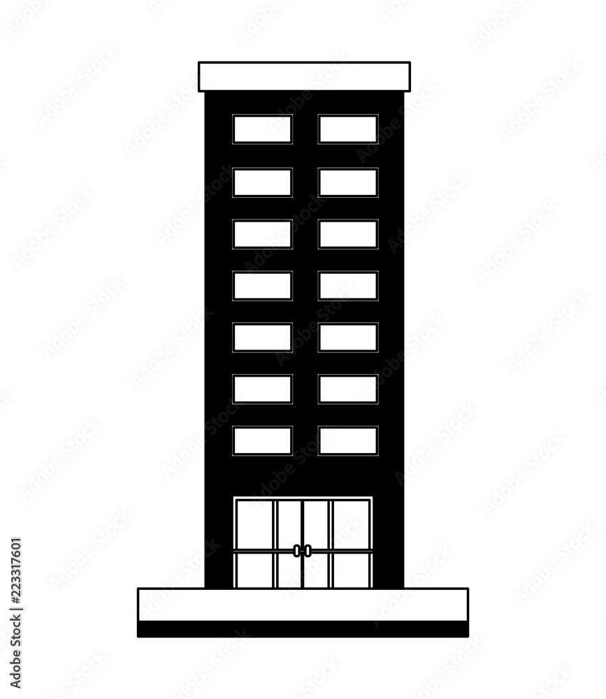 building structure isolated icon building structure isolated icon