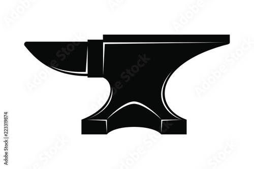 Icon anvil for blacksmith Fototapeta