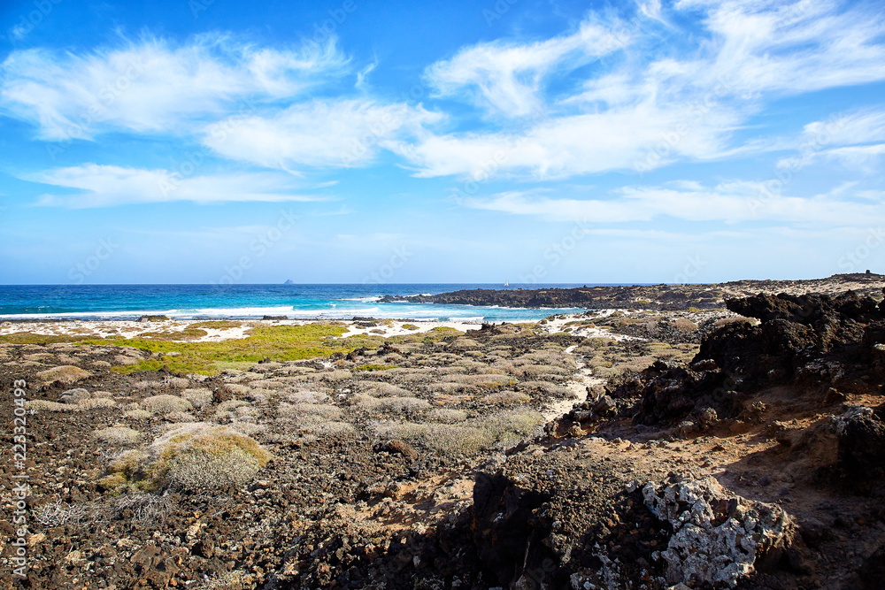 Landscape of Lanzarote Island, Canaries Landscape of Lanzarote Island, Canaries