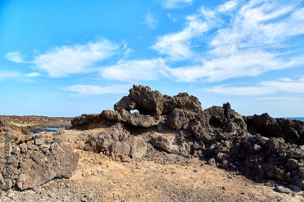 Landscape of Lanzarote Island, Canaries