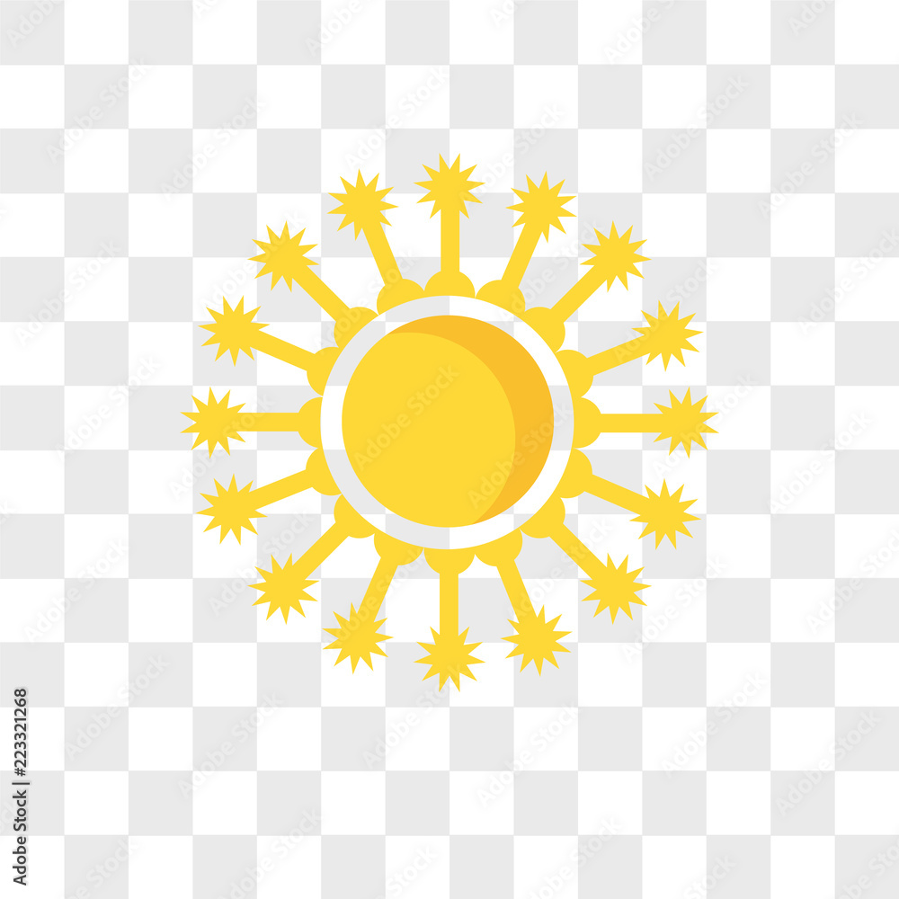 sun vector icon isolated on transparent background, sun logo design sun vector icon isolated on transparent background, sun logo design