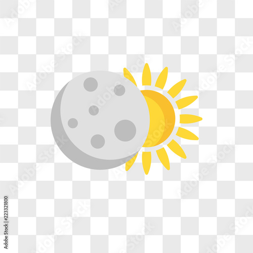 Eclipse vector icon isolated on transparent background, Eclipse logo design