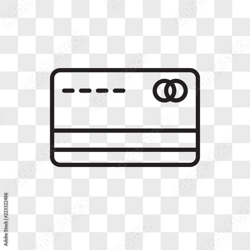 Cit card vector icon isolated on transparent background, Cit card logo design