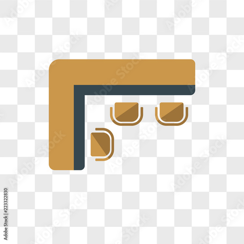 Reception vector icon isolated on transparent background, Reception logo design