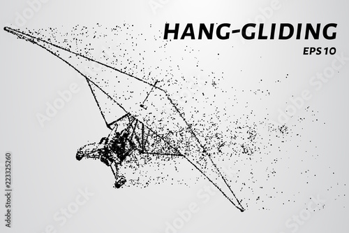 Hang-gliding of the particles.