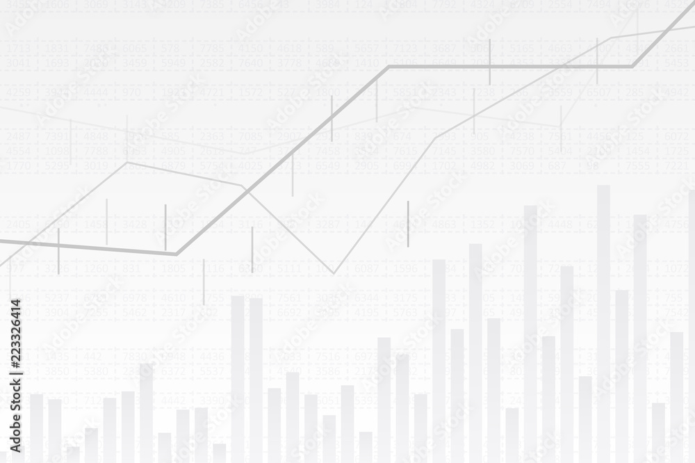 Abstract infographics visualization. Business chart graph with three lines of increase. Futuristic network or business analytics. Graphic concept for your design Abstract infographics visualization. Business chart graph with three lines of increase. Futuristic network or business analytics. Graphic concept for your design