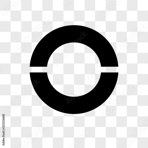 Pie chart vector icon isolated on transparent background, Pie chart logo design