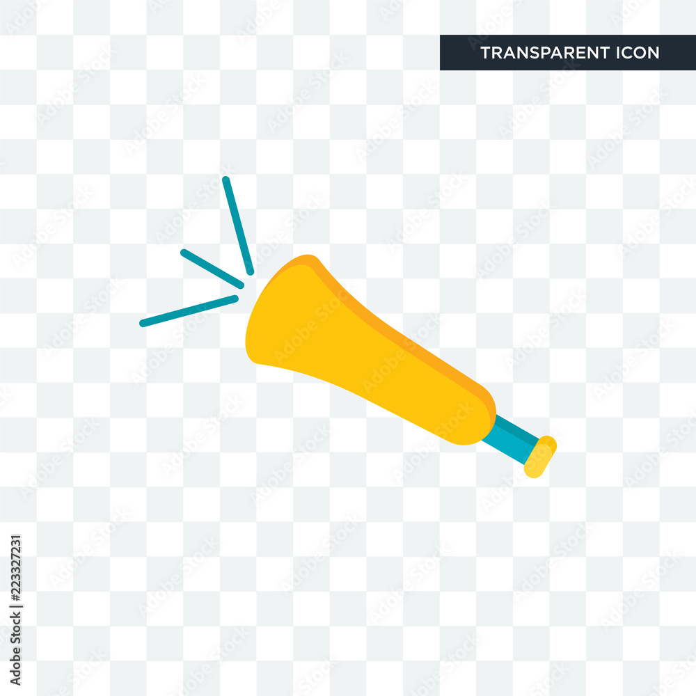 Vuvuzela vector icon isolated on transparent background, Vuvuzela logo ...