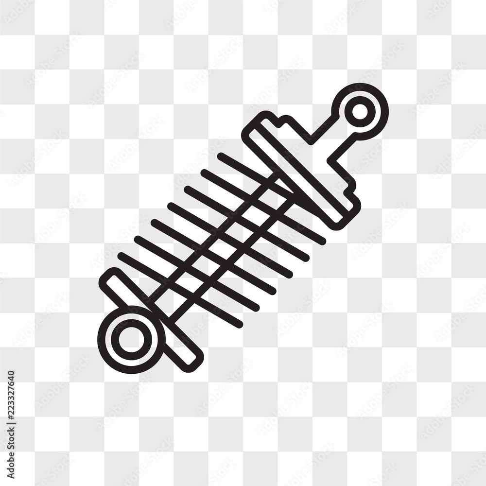 Damper vector icon isolated on transparent background, Damper logo design