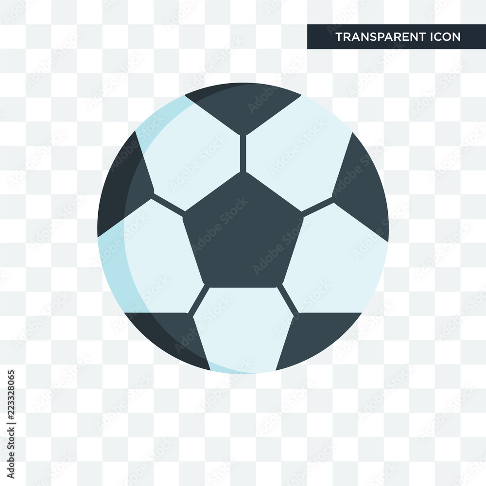 Soccer ball vector icon isolated on transparent background, Soccer ball